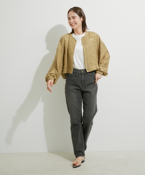 「LE CERCLE par rope'」 ジップアップブルゾン FREE グリーン系その他2 レディース_画像8