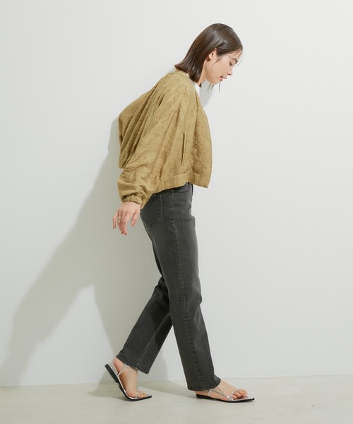 「LE CERCLE par rope'」 ジップアップブルゾン FREE グリーン系その他2 レディース_画像9