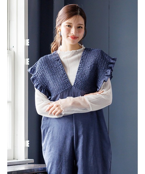 LUDIC PARK（ルディックパーク） サロペット オーバーオール ピーチ