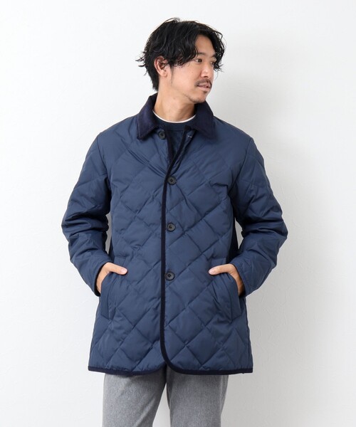 TAION（タイオン） キルティングブルゾン M ネイビー メンズ