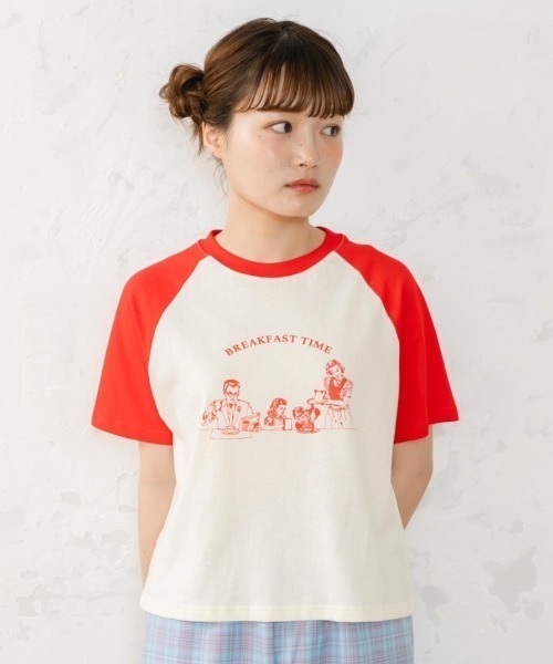 「eLur」 半袖Tシャツ FREE ピンク レディース_画像8