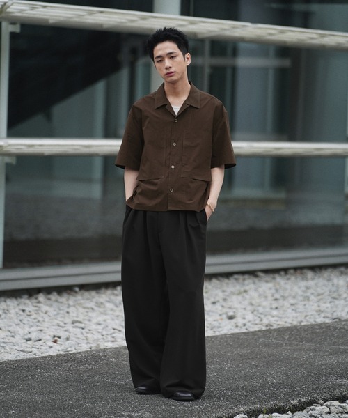 WYM LIDNM 「WYM LIDNM」 半袖シャツ S チャコールグレー メンズ 