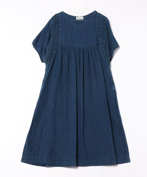 「RNA-N」 半袖ワンピース MEDIUM ダークインディゴブルー レディース_画像2