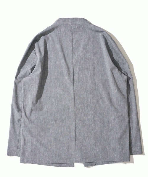 テットオム（TETE HOMME）/リネンなのにチクチクしない ノーカラージャケット TETE HOMME（テット オム） ジャケット ノーカラージャケット リネン