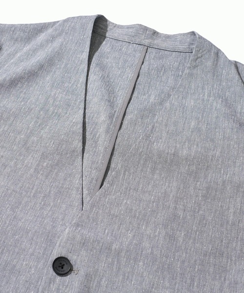 TETE HOMME（テット オム） ジャケット ノーカラージャケット リネン