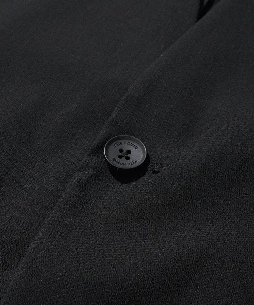 TETE HOMME（テット オム） ジャケット ノーカラージャケット リネン