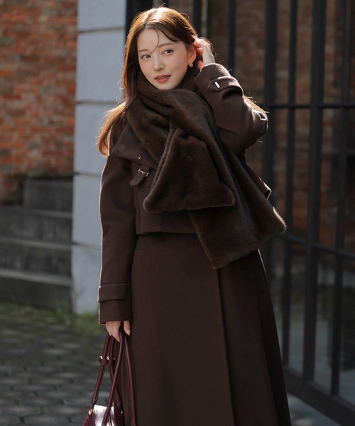 NOELA（ノエラ） トレンチコート コート 2WAYスタンドカラーウール