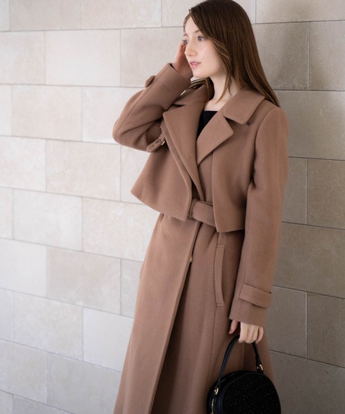 NOELA（ノエラ） トレンチコート コート 2WAYスタンドカラーウール