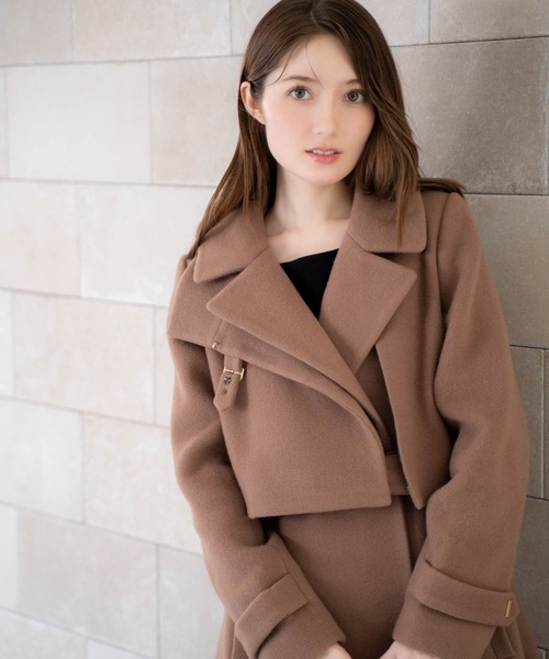 NOELA（ノエラ） トレンチコート コート 2WAYスタンドカラーウール