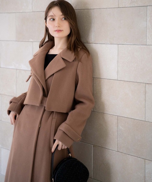 ノエラ　Noela ウール　コート　アウター　ウールコート ケープ2WAYミディウールコート | コート | NOELA OFFICIAL WEB STORE