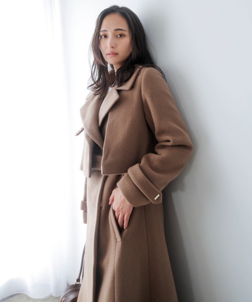 NOELA（ノエラ） トレンチコート コート 2WAYスタンドカラーウール