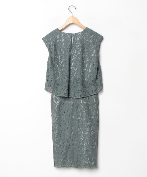 「FLICKA」 レースノースリーブワンピース 0 グリーン レディース_画像2