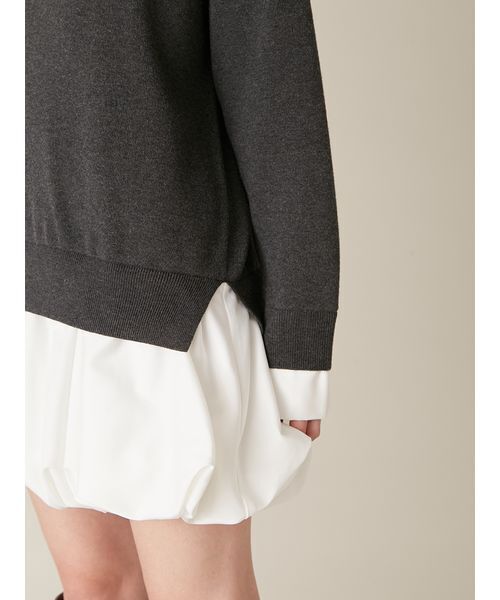 LILY BROWN（リリーブラウン） ワンピース ニットドッキングバルーン