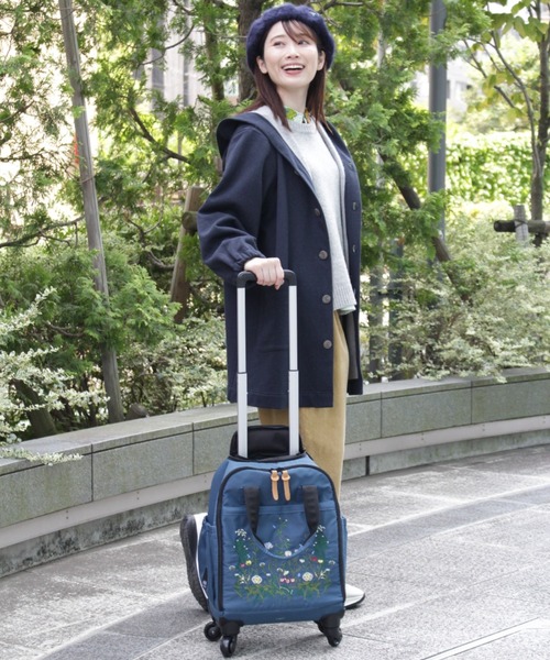 SUPER HAKKA（スーパーハッカ） スーツケース フラワーバレー刺繍