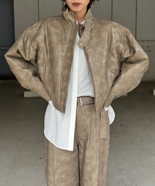 Ameri（アメリ） ブルゾン アウター UND CRUSHED PADDED JACKET