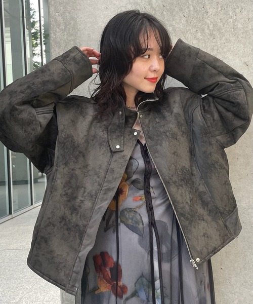 AMERI アメリヴィンテージ　ジャケット　ジャンパー　ブルゾン セール】UND CRUSHED PADDED JACKET（ブルゾン）｜Ameri（アメリ）の