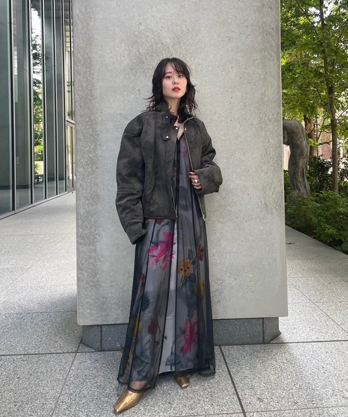 Ameri（アメリ） ブルゾン アウター UND CRUSHED PADDED JACKET