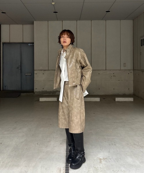 Ameri（アメリ） ブルゾン アウター UND CRUSHED PADDED JACKET