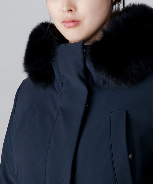 「DOUBLE STANDARD CLOTHING」 ダウンコート 38 ライトグレー レディース_画像6