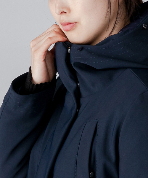 「DOUBLE STANDARD CLOTHING」 ダウンコート 38 ライトグレー レディース_画像7