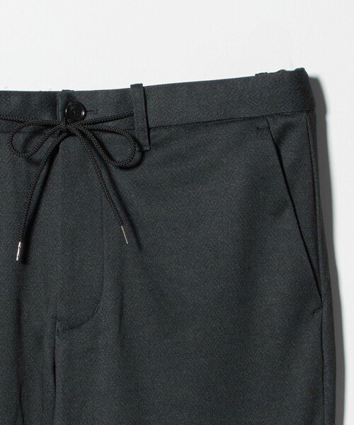 A DAY IN THE LIFE スラックス 裏起毛 ポンチプリント イージーパンツ