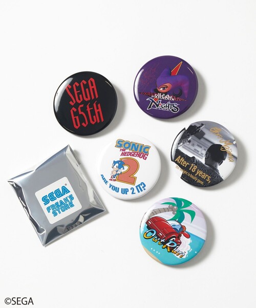 バッジ 別注 SEGA 65th 缶バッジ/2個セット/ランダム/ソニック/ナイツ