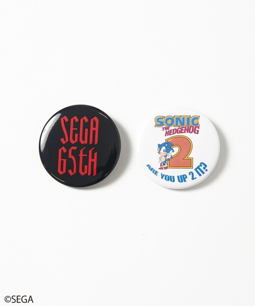 バッジ 別注 SEGA 65th 缶バッジ/2個セット/ランダム/ソニック/ナイツ