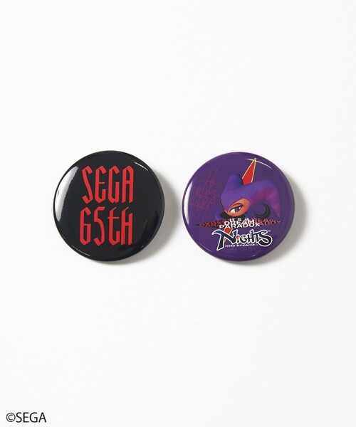 バッジ 別注 SEGA 65th 缶バッジ/2個セット/ランダム/ソニック/ナイツ