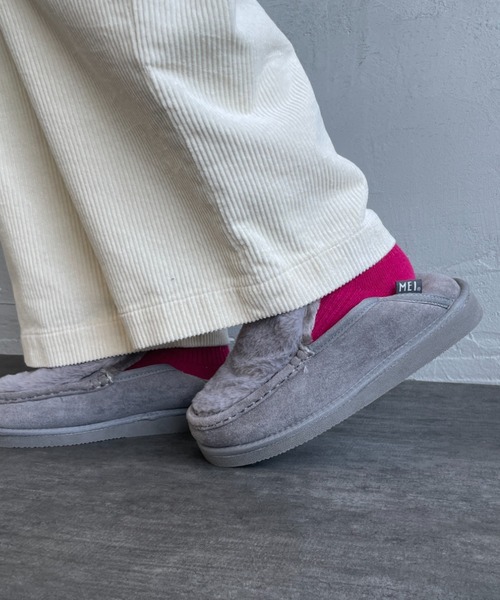 MEI（メイ） シューズ 「WEB限定」「MEI/メイ」 2WAY モカシン ファー