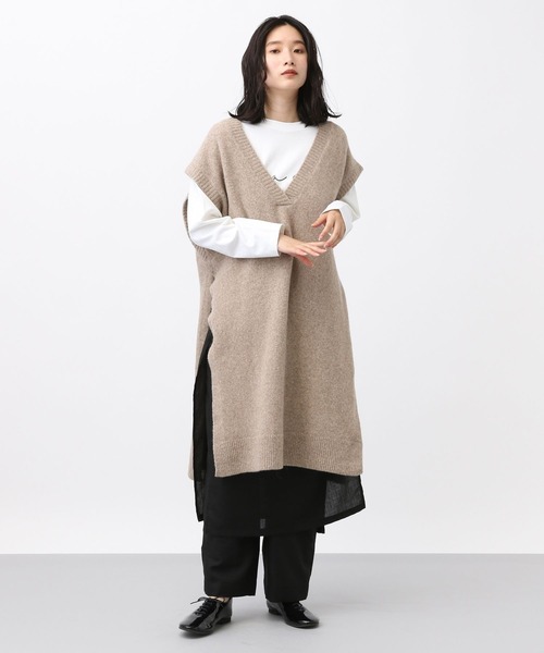 ワンピース 「natural by clip」5ゲージ圧縮風ベストワンピース | studio CLIP | 07