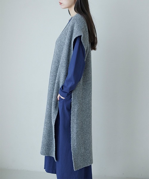 ワンピース 「natural by clip」5ゲージ圧縮風ベストワンピース | studio CLIP | 08