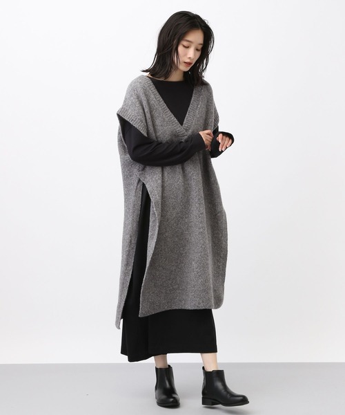 ワンピース 「natural by clip」5ゲージ圧縮風ベストワンピース | studio CLIP | 14