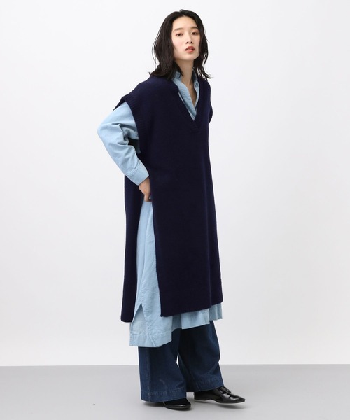 ワンピース 「natural by clip」5ゲージ圧縮風ベストワンピース | studio CLIP | 18