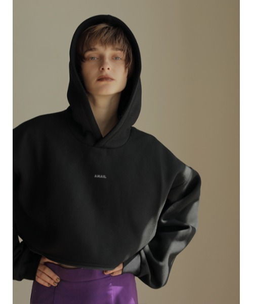 「AMAIL」 プルオーバーパーカー FREE ラベンダー レディース_画像9