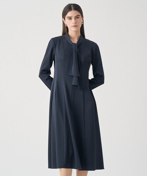 ANAYI サテンボウタイワンピース　インナー付　2way　38 ANAYI（アナイ） ワンピース 「Eternal Line 2026」トリアセサテン