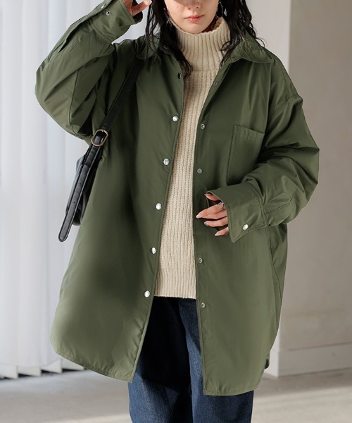 HUG.U（ハグユー） ブルゾン アウター まるで空気。 中綿シャツ