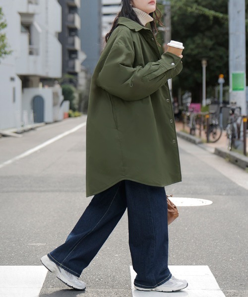 HUG.U（ハグユー） ブルゾン アウター まるで空気。 中綿シャツ