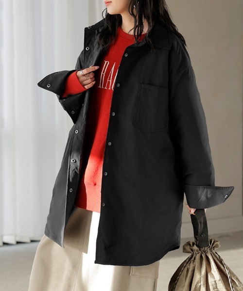 HUG.U（ハグユー） ブルゾン アウター まるで空気。 中綿シャツ