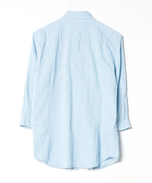 「A.S.M」 長袖シャツ 48 サックスブルー メンズ_画像2