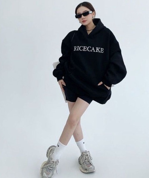 「DIAVEL」 プルオーバーパーカー M グレー レディース_画像5