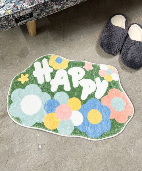 CALIFORNIA OUTFITTERS ラグ ラグマット 11D51-NK フラワーラグマット