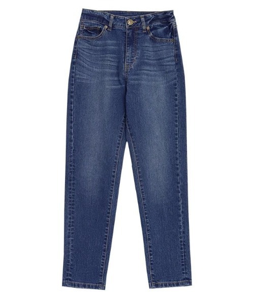 [Pierrot] Denim брюки M sax голубой женский 