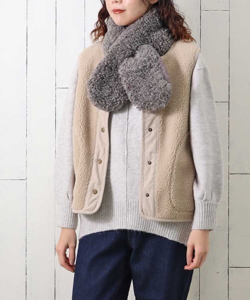 Bleu Bleuet（ブルーブルーエ） マフラー ストール エコファーボア