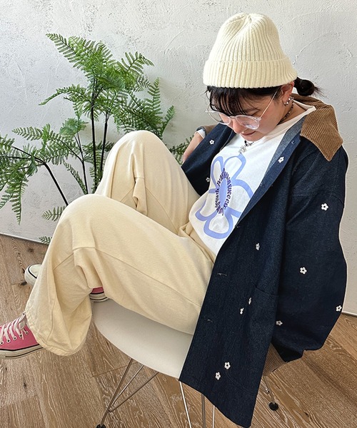 kutir（クティール） デニムジャケット FREE インディゴブルー