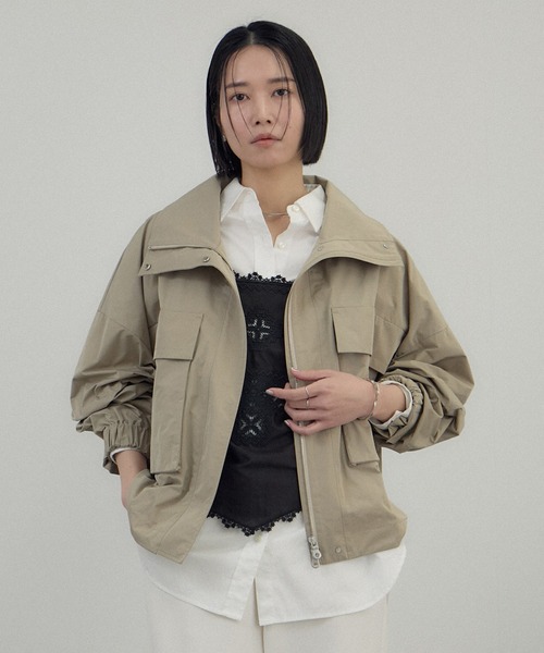 【美品】adam et rope' リモンタナイロン ブルゾン SALON adam et rope'（サロン アダム エ ロペ） ブルゾン アウター