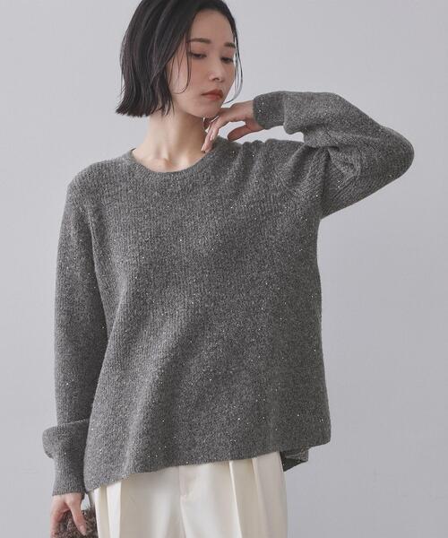 OPAQUE.CLIP（オペークドットクリップ） ニット セーター スパンコール