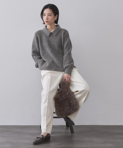 OPAQUE.CLIP（オペークドットクリップ） ニット セーター スパンコール