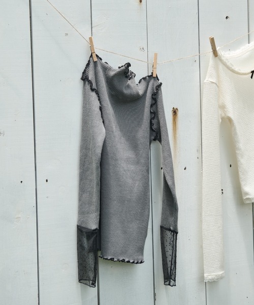 「paravion」 長袖ニット FREE ブラック レディース_画像4