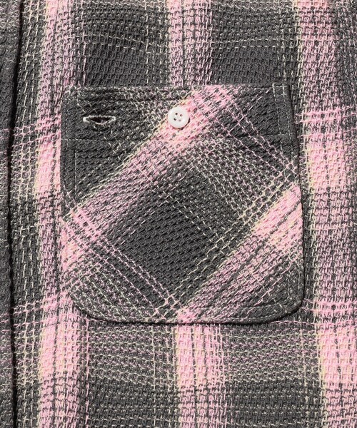 シャツ WORK Waffle Plaid メンズの画像