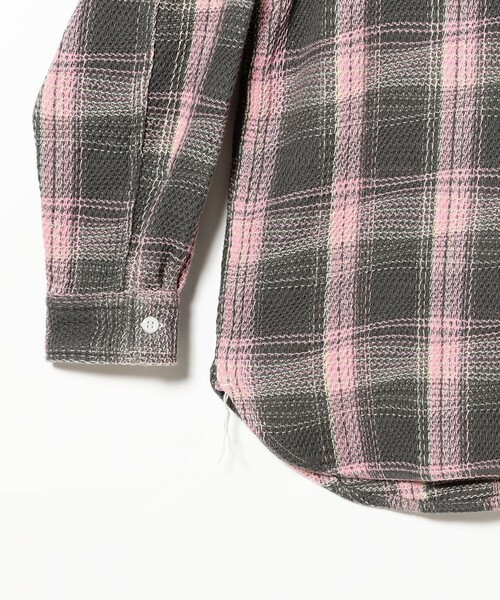 シャツ WORK Waffle Plaid メンズの画像